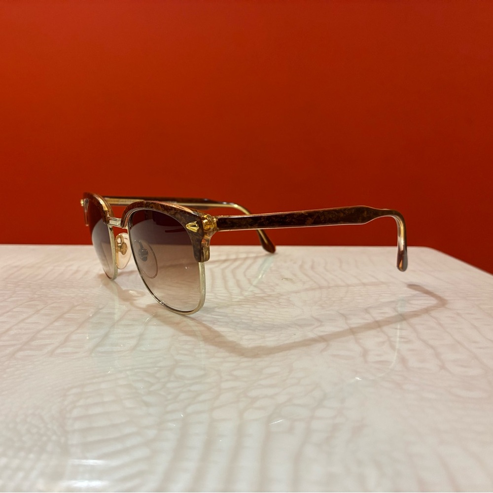 Sanford hutton 1987Gold and Brown Sunglasses frame Italy